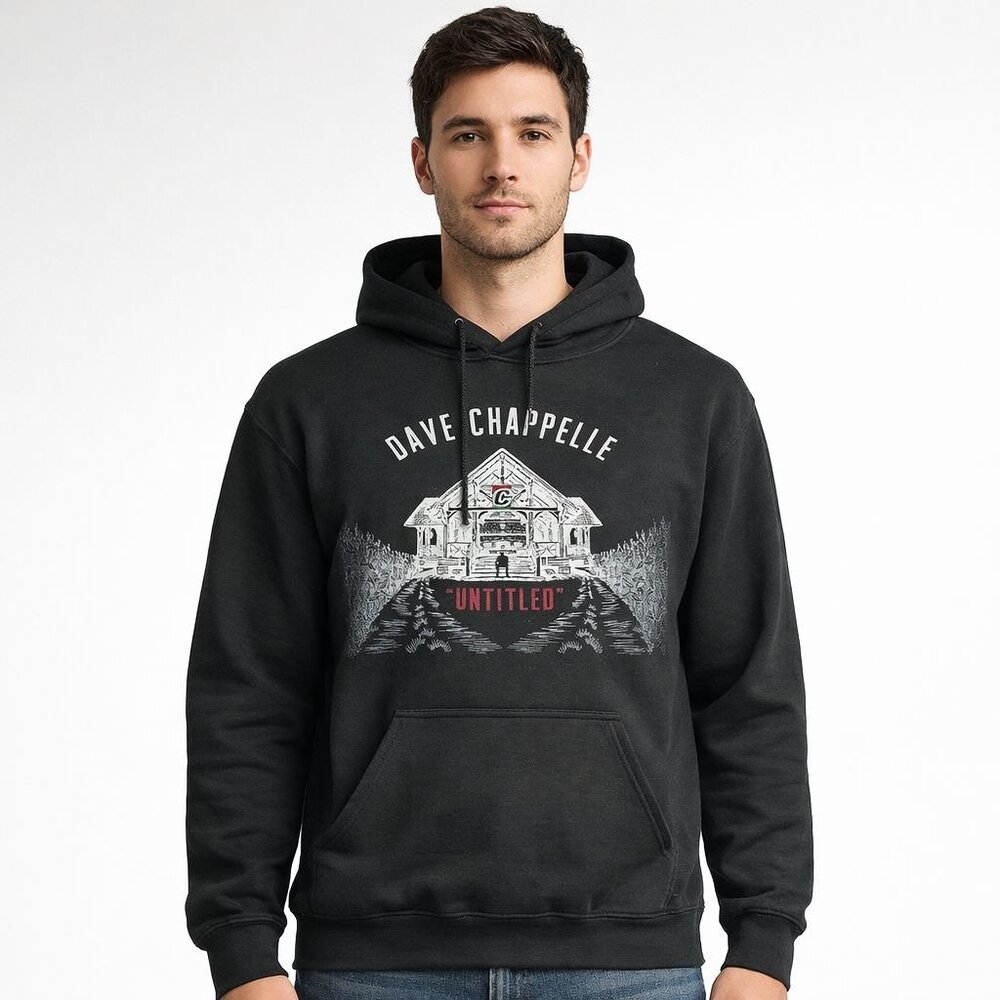 Dave Chappelle Untitled Documentary Tour Hoodie Black Large Streetwear Gorpcore